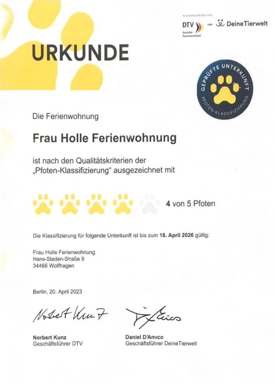 Frau Holle Διαμέρισμα Wolfhagen Εξωτερικό φωτογραφία
